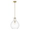 Z-Lite Bon Air Pendant, 1-Light, 13 In.W x 17.5 In.H, Modern Gold/Clear 496P13-MGLD - alternate 1